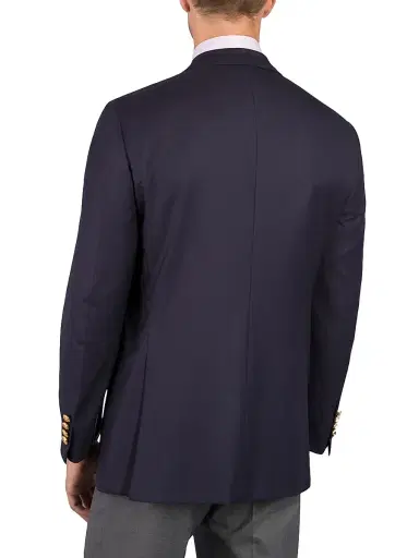 Stefano Ricci Men's Woven Jacket with 2 Buttons - Blue - Size 40 | Thumbnail 3 Stefano Ricci Men's Woven Jacket with 2 Buttons - Blue - Size 40 | Thumbnail 3
