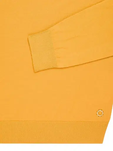 Stefano Ricci Men's Cashmere-Wool Polo Shirt - Yellow | Thumbnail 7 Stefano Ricci Men's Cashmere-Wool Polo Shirt - Yellow | Thumbnail 7