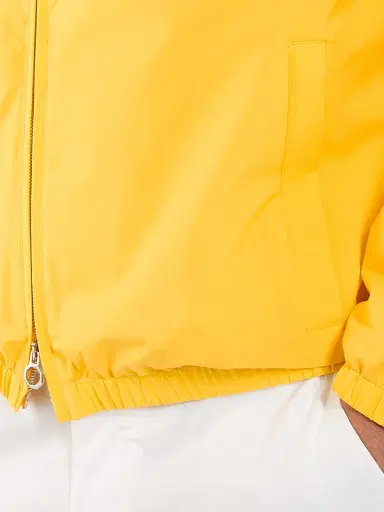 Stefano Ricci Men's Windbreaker Jacket with Zip Closure - Traffic Yellow | Thumbnail 4 Stefano Ricci Men's Windbreaker Jacket with Zip Closure - Traffic Yellow | Thumbnail 4