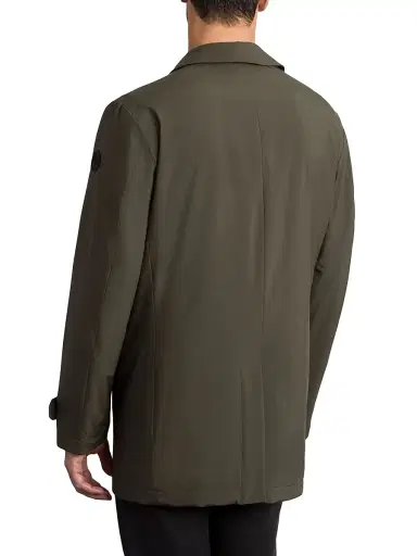 Stefano Ricci Men's Versatile Luxury Lightweight Raincoat - Fir Green | Thumbnail 2 Stefano Ricci Men's Versatile Luxury Lightweight Raincoat - Fir Green | Thumbnail 2