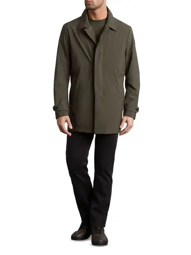 Stefano Ricci Men's Versatile Luxury Lightweight Raincoat - Fir Green | Thumbnail 8 Stefano Ricci Men's Versatile Luxury Lightweight Raincoat - Fir Green | Thumbnail 8