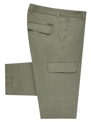 Stefano Ricci Men's Cotton Blend Sports Trousers - Dark Green | Thumbnail 1 Stefano Ricci Men's Cotton Blend Sports Trousers - Dark Green | Thumbnail 1