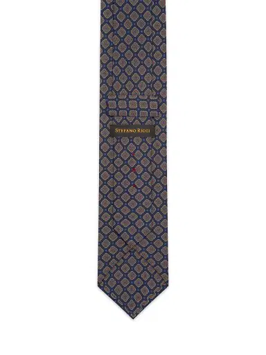 Stefano Ricci Men's Luxury Silk Tie - Dark Blue | Thumbnail 3 Stefano Ricci Men's Luxury Silk Tie - Dark Blue | Thumbnail 3