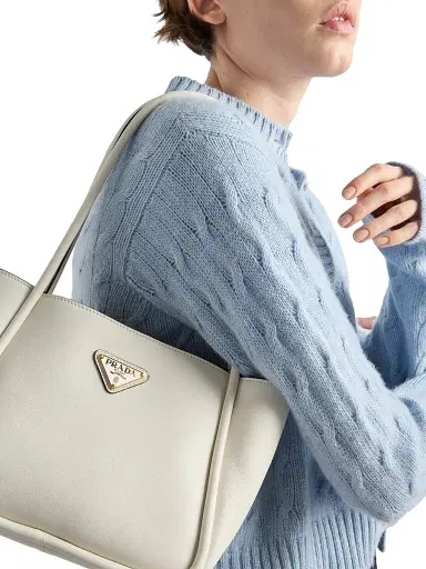 Prada Women's Re-Cashmere Cardigan - Blue | Thumbnail 5 Prada Women's Re-Cashmere Cardigan - Blue | Thumbnail 5