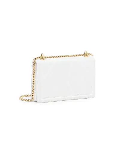 Dolce & Gabbana Women's Devotion Quilted Leather Shoulder Bag - White | Thumbnail 5 Dolce & Gabbana Women's Devotion Quilted Leather Shoulder Bag - White | Thumbnail 5