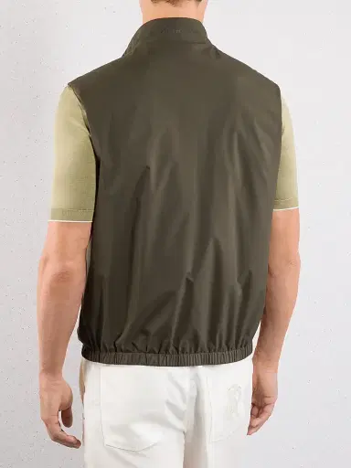 Stefano Ricci Men's Italian Refined Luxurious Sport Vest - Dark Green | Thumbnail 4 Stefano Ricci Men's Italian Refined Luxurious Sport Vest - Dark Green | Thumbnail 4