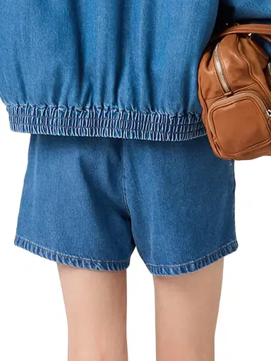 Miu Miu Women's Denim Bermudas - Blue - Size 6 | Thumbnail 4 Miu Miu Women's Denim Bermudas - Blue - Size 6 | Thumbnail 4