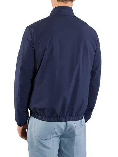 Stefano Ricci Men's Windbreaker Jacket with Zip Closure - Saphire Blue | Thumbnail 3 Stefano Ricci Men's Windbreaker Jacket with Zip Closure - Saphire Blue | Thumbnail 3