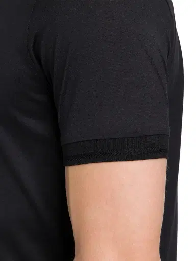 Stefano Ricci Men's Silk and Cotton Crewneck Sweater - Black | Thumbnail 6 Stefano Ricci Men's Silk and Cotton Crewneck Sweater - Black | Thumbnail 6