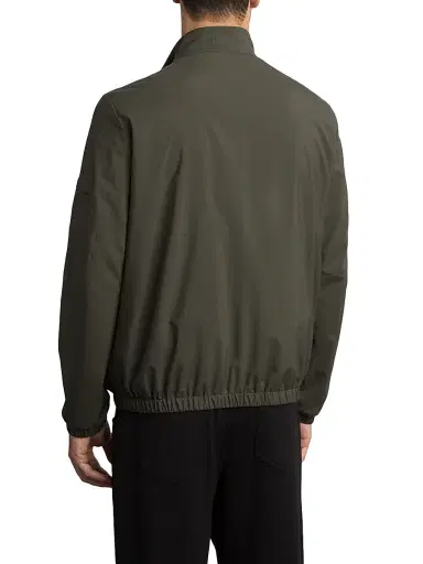 Stefano Ricci Men's Windbreaker Jacket with Zip Closure - Fir Green | Thumbnail 2 Stefano Ricci Men's Windbreaker Jacket with Zip Closure - Fir Green | Thumbnail 2