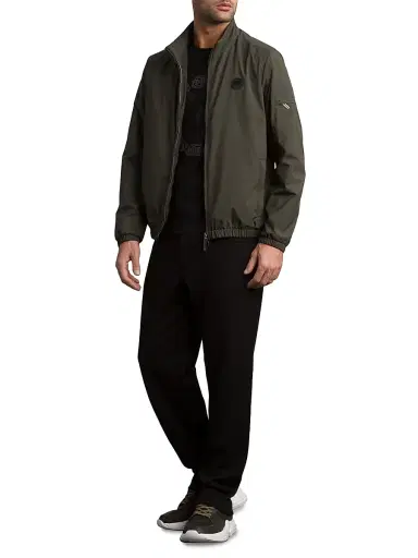 Stefano Ricci Men's Windbreaker Jacket with Zip Closure - Fir Green | Thumbnail 8 Stefano Ricci Men's Windbreaker Jacket with Zip Closure - Fir Green | Thumbnail 8
