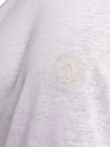 Stefano Ricci Men's Linen T-Shirt - White - Size Large | Thumbnail 5 Stefano Ricci Men's Linen T-Shirt - White - Size Large | Thumbnail 5