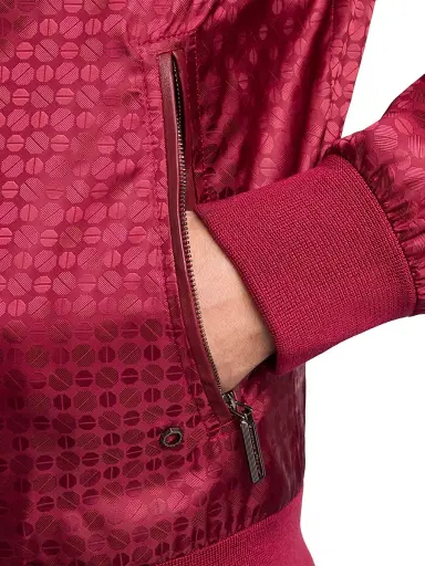 Stefano Ricci Men's Jacquard and Lambskin Leather Blouson Jacket - Ruby Red | Thumbnail 5 Stefano Ricci Men's Jacquard and Lambskin Leather Blouson Jacket - Ruby Red | Thumbnail 5