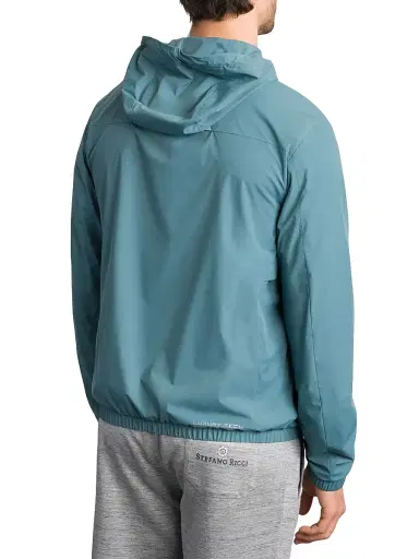 Stefano Ricci Men's Luxury Running Blouson Jacket - Mint Turquoise | Thumbnail 3 Stefano Ricci Men's Luxury Running Blouson Jacket - Mint Turquoise | Thumbnail 3
