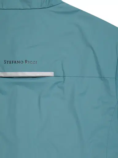 Stefano Ricci Men's Luxury Running Blouson Jacket - Mint Turquoise | Thumbnail 8 Stefano Ricci Men's Luxury Running Blouson Jacket - Mint Turquoise | Thumbnail 8