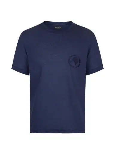 Stefano Ricci Men's T-Shirt - Navy Blue | Thumbnail 1 Stefano Ricci Men's T-Shirt - Navy Blue | Thumbnail 1