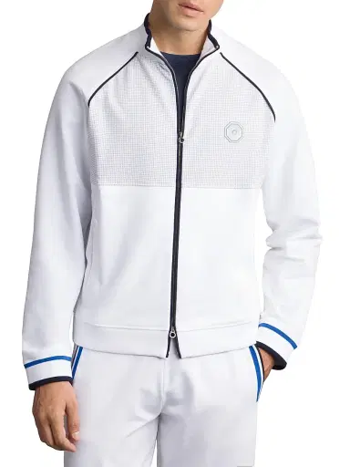 Stefano Ricci Men's Full Zip Up Jacket - White | Thumbnail 2 Stefano Ricci Men's Full Zip Up Jacket - White | Thumbnail 2