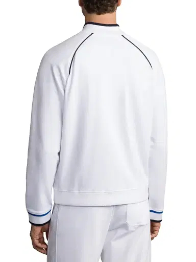 Stefano Ricci Men's Full Zip Up Jacket - White | Thumbnail 3 Stefano Ricci Men's Full Zip Up Jacket - White | Thumbnail 3