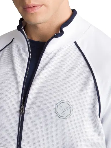 Stefano Ricci Men's Full Zip Up Jacket - White | Thumbnail 5 Stefano Ricci Men's Full Zip Up Jacket - White | Thumbnail 5