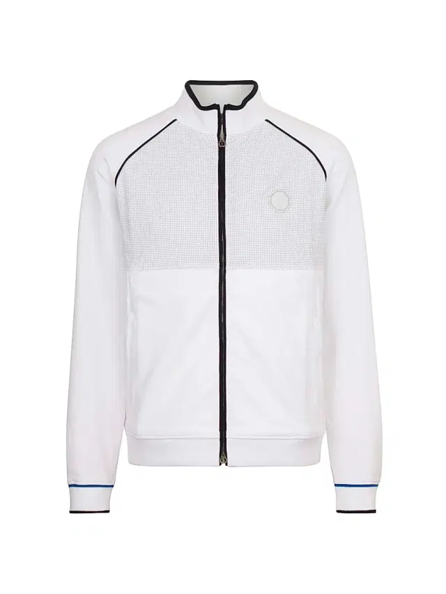Men's Full Zip Up Jacket - White Men's Full Zip Up Jacket - White