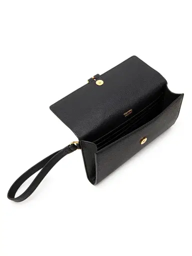 TOM FORD Women's Tara Leather Wristlet - Black | Thumbnail 3 TOM FORD Women's Tara Leather Wristlet - Black | Thumbnail 3