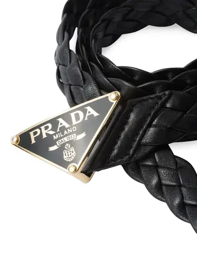 Prada Women's Nappa Leather Belt - Black - Size 34 | Thumbnail 2 Prada Women's Nappa Leather Belt - Black - Size 34 | Thumbnail 2