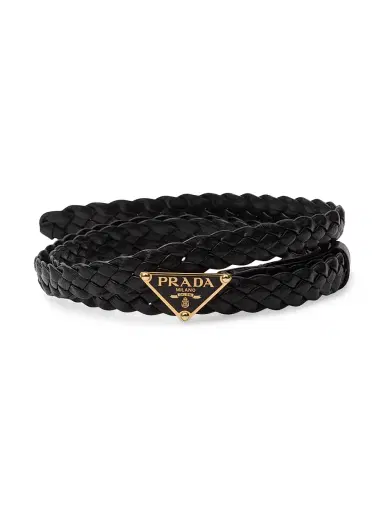 Prada Women's Nappa Leather Belt - Black - Size 34 | Thumbnail 1 Prada Women's Nappa Leather Belt - Black - Size 34 | Thumbnail 1