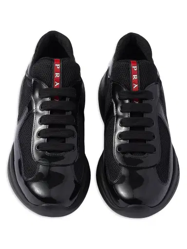 Prada Women's America's Cup Biker Fabric Sneakers - Black - Size 6 | Thumbnail 2 Prada Women's America's Cup Biker Fabric Sneakers - Black - Size 6 | Thumbnail 2