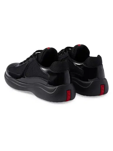 Prada Women's America's Cup Biker Fabric Sneakers - Black - Size 6 | Thumbnail 3 Prada Women's America's Cup Biker Fabric Sneakers - Black - Size 6 | Thumbnail 3