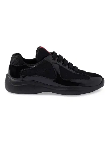 Prada Women's America's Cup Biker Fabric Sneakers - Black - Size 6 | Thumbnail 1 Prada Women's America's Cup Biker Fabric Sneakers - Black - Size 6 | Thumbnail 1