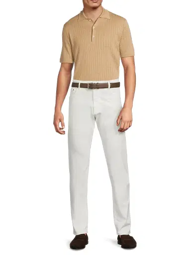 PT Torino Men's Soft-Stretch 5-Pocket Pants - White | Thumbnail 2 PT Torino Men's Soft-Stretch 5-Pocket Pants - White | Thumbnail 2