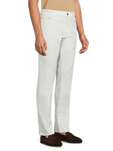 PT Torino Men's Soft-Stretch 5-Pocket Pants - White | Thumbnail 4 PT Torino Men's Soft-Stretch 5-Pocket Pants - White | Thumbnail 4