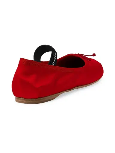 Miu Miu Women's Satin Ballerinas - Red - Size 8 | Thumbnail 2 Miu Miu Women's Satin Ballerinas - Red - Size 8 | Thumbnail 2