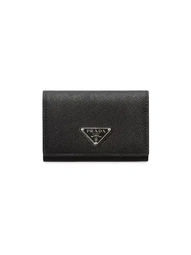 Prada Women's Saffiano Leather Card Holder | Thumbnail 1 Prada Women's Saffiano Leather Card Holder | Thumbnail 1
