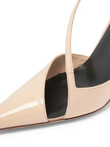 Tom Ford Women's 105MM Leather Queen Anne Pumps - Beige - Size 12 | Thumbnail 7 Tom Ford Women's 105MM Leather Queen Anne Pumps - Beige - Size 12 | Thumbnail 7