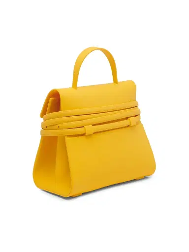 Moschino Women's Tie Me Top Handle Bag - Yellow | Thumbnail 6 Moschino Women's Tie Me Top Handle Bag - Yellow | Thumbnail 6