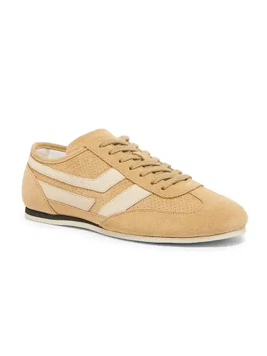 TOM FORD Men's Brook Perforated Suede Low-Top Sneakers - Camel | Thumbnail 2 TOM FORD Men's Brook Perforated Suede Low-Top Sneakers - Camel | Thumbnail 2