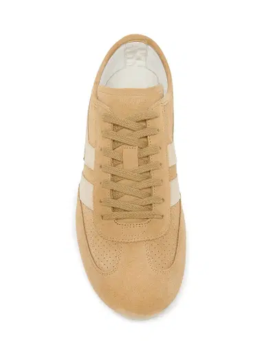 TOM FORD Men's Brook Perforated Suede Low-Top Sneakers - Camel | Thumbnail 4 TOM FORD Men's Brook Perforated Suede Low-Top Sneakers - Camel | Thumbnail 4