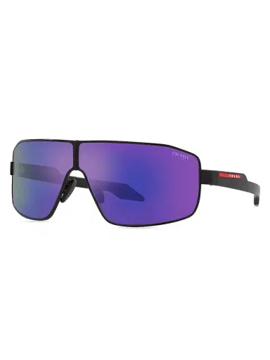 Prada Linea Rossa Men's PS 54YS 74 Sunglasses - Matte Black | Thumbnail 2 Prada Linea Rossa Men's PS 54YS 74 Sunglasses - Matte Black | Thumbnail 2