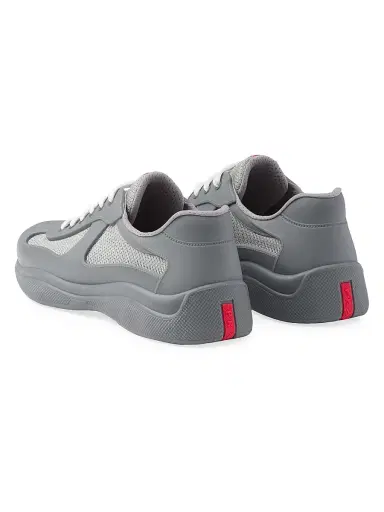 Prada Men's America's Cup Soft Rubber and Bike Fabric Sneakers | Thumbnail 3 Prada Men's America's Cup Soft Rubber and Bike Fabric Sneakers | Thumbnail 3