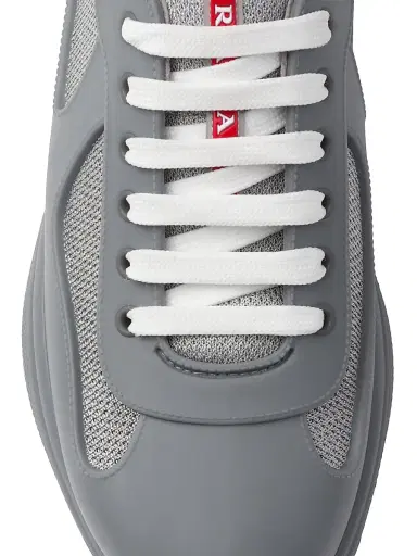 Prada Men's America's Cup Soft Rubber and Bike Fabric Sneakers | Thumbnail 4 Prada Men's America's Cup Soft Rubber and Bike Fabric Sneakers | Thumbnail 4