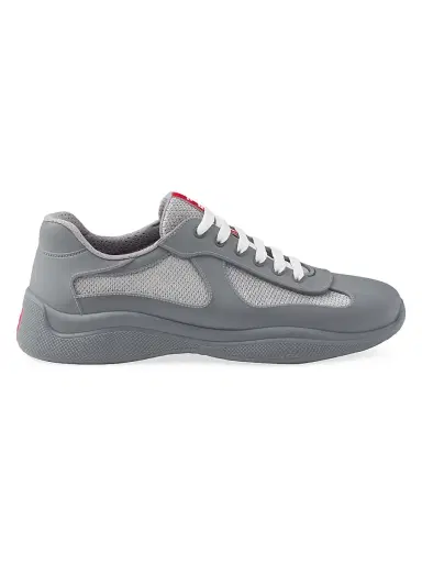 Prada Men's America's Cup Soft Rubber and Bike Fabric Sneakers | Thumbnail 1 Prada Men's America's Cup Soft Rubber and Bike Fabric Sneakers | Thumbnail 1