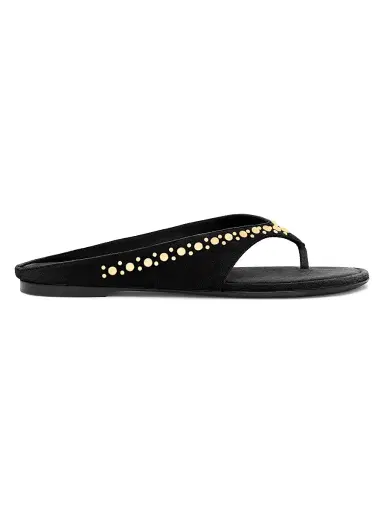 Herbert Levine Women's Sun-Kissed Suede Sandals - Black - Size 9 | Thumbnail 1 Herbert Levine Women's Sun-Kissed Suede Sandals - Black - Size 9 | Thumbnail 1