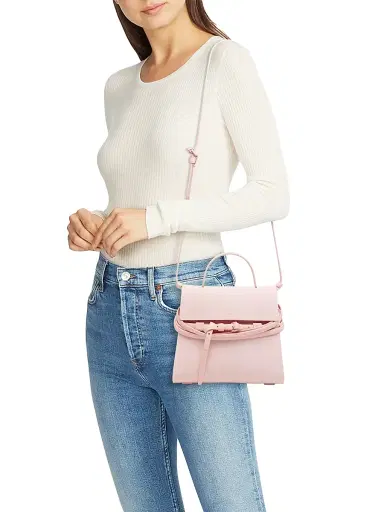 Moschino Women's Tie Me Top Handle Bag - Pink | Thumbnail 2 Moschino Women's Tie Me Top Handle Bag - Pink | Thumbnail 2