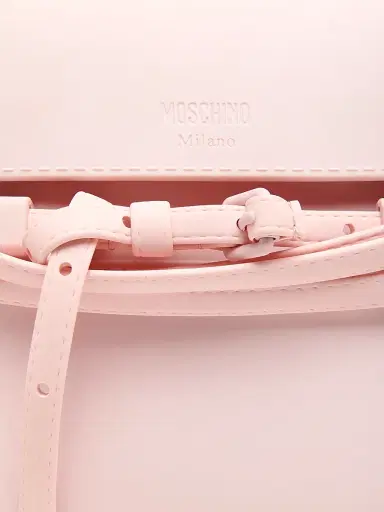 Moschino Women's Tie Me Top Handle Bag - Pink | Thumbnail 4 Moschino Women's Tie Me Top Handle Bag - Pink | Thumbnail 4