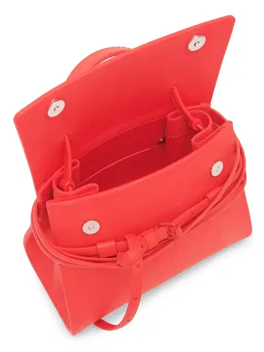 Moschino Women's Tie Me Top Handle Bag - Red | Thumbnail 3 Moschino Women's Tie Me Top Handle Bag - Red | Thumbnail 3