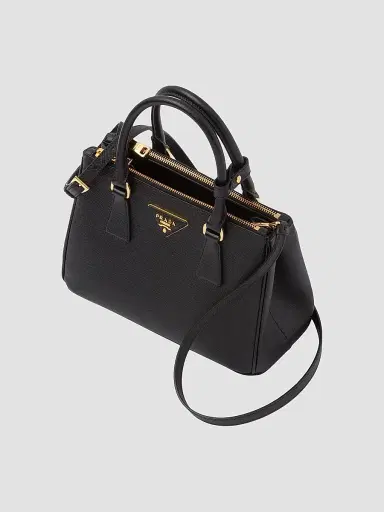 Prada Women's Galleria Saffiano Leather Top Handle Bag - Black | Thumbnail 3 Prada Women's Galleria Saffiano Leather Top Handle Bag - Black | Thumbnail 3