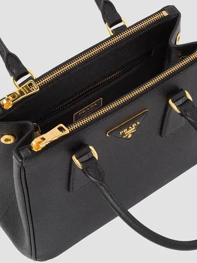 Prada Women's Galleria Saffiano Leather Top Handle Bag - Black | Thumbnail 5 Prada Women's Galleria Saffiano Leather Top Handle Bag - Black | Thumbnail 5
