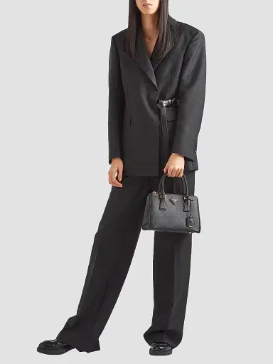 Prada Women's Galleria Saffiano Leather Top Handle Bag - Black | Thumbnail 7 Prada Women's Galleria Saffiano Leather Top Handle Bag - Black | Thumbnail 7