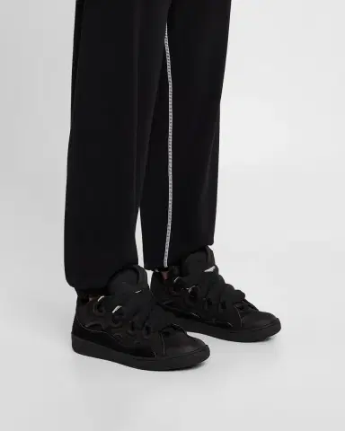 Lanvin Men's Curb Napa Leather Low-Top Sneakers | Thumbnail 2 Lanvin Men's Curb Napa Leather Low-Top Sneakers | Thumbnail 2
